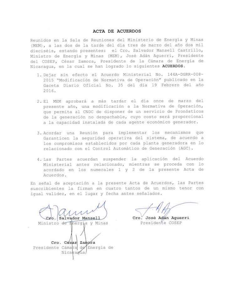 Acta de Acuerdos